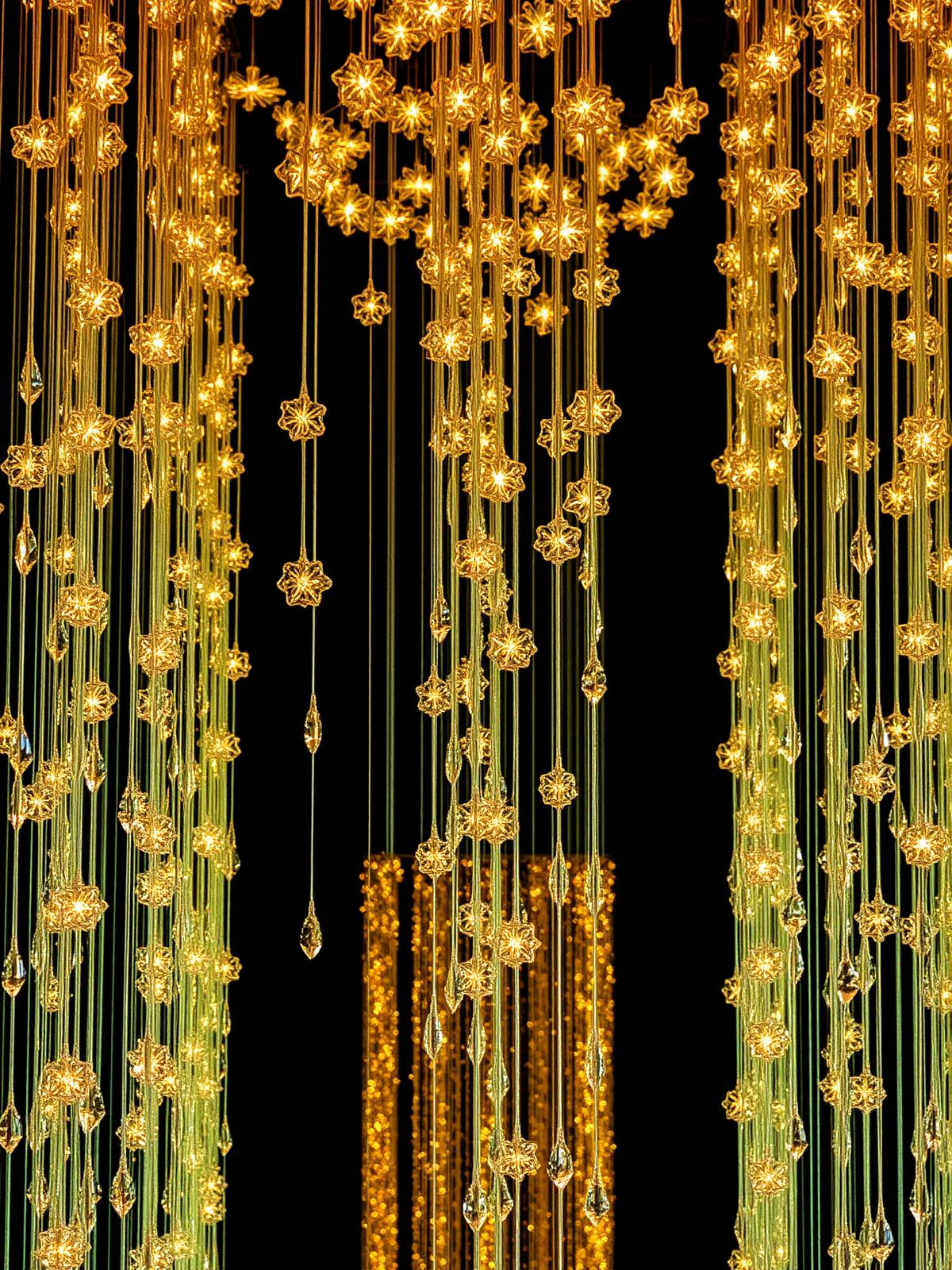 Crystal flora installation